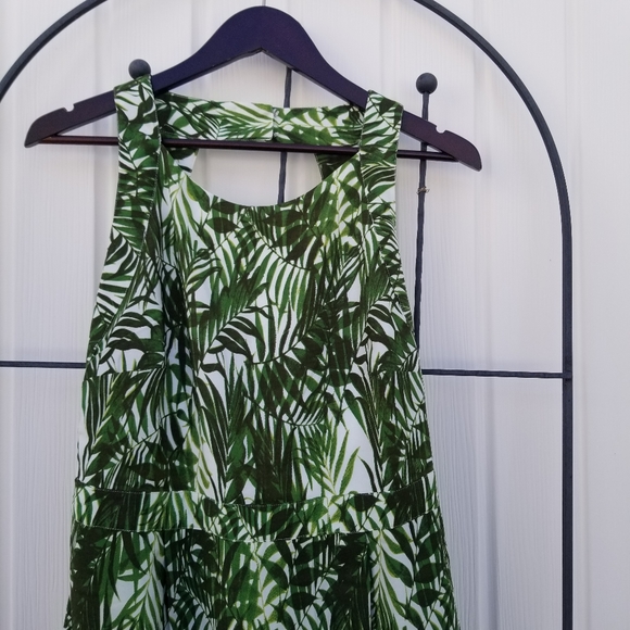 Revolution botanical empire maxi green and blue beach dress 8 - Picture 5 of 13